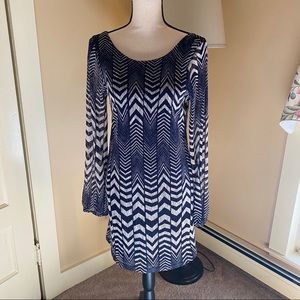 Long sleeve mini dress